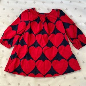 Baby Gap heart cotton dress size 6-12 months
